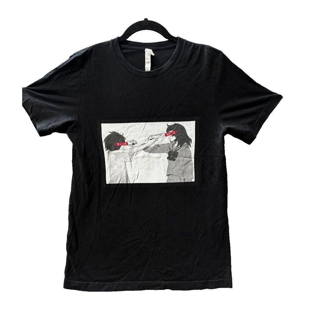 Bella+Canvas Anime "Dead Color" Graphic T-Shirt - Black Men's Medium